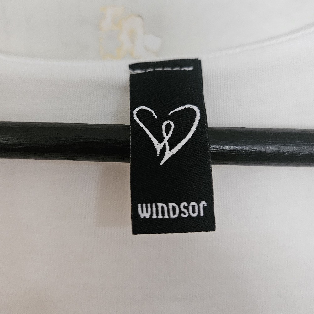 Windsor White Long Sleeve Scoop Neck Bodycon Midi Dress - Size Large - Picture 3 of 5